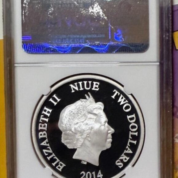 2014 NIUE S$2 Disney Daisy Duck Colorized NGC PF 70 UCAM original package - Picture 3 of 8